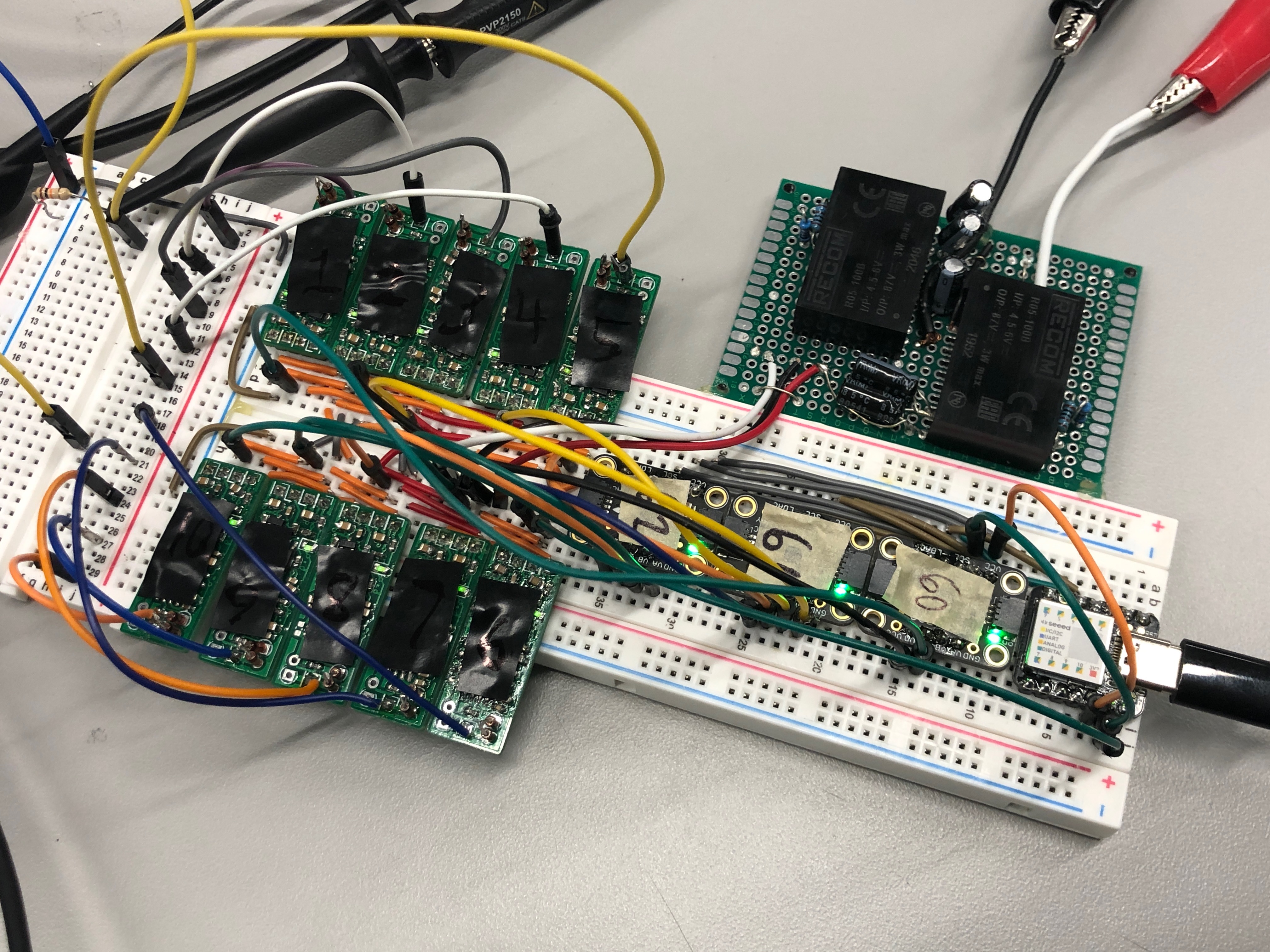 10 Nella stimulator boards, ready for full-hand stimulation