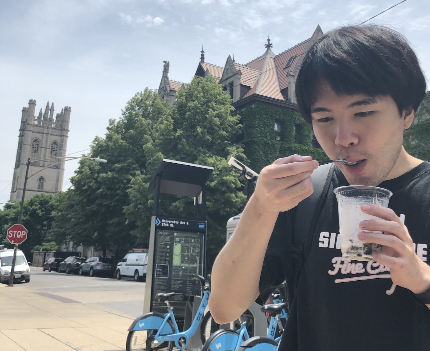 Yudai enjoying the Chicago summer