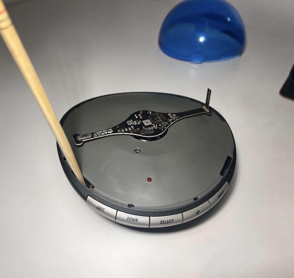 Chopstick works for depressing it