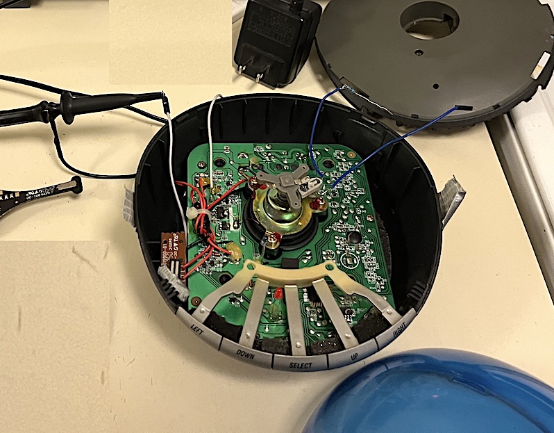 Picture of the Arduino setup I originally worked with, Arduino not in-frame