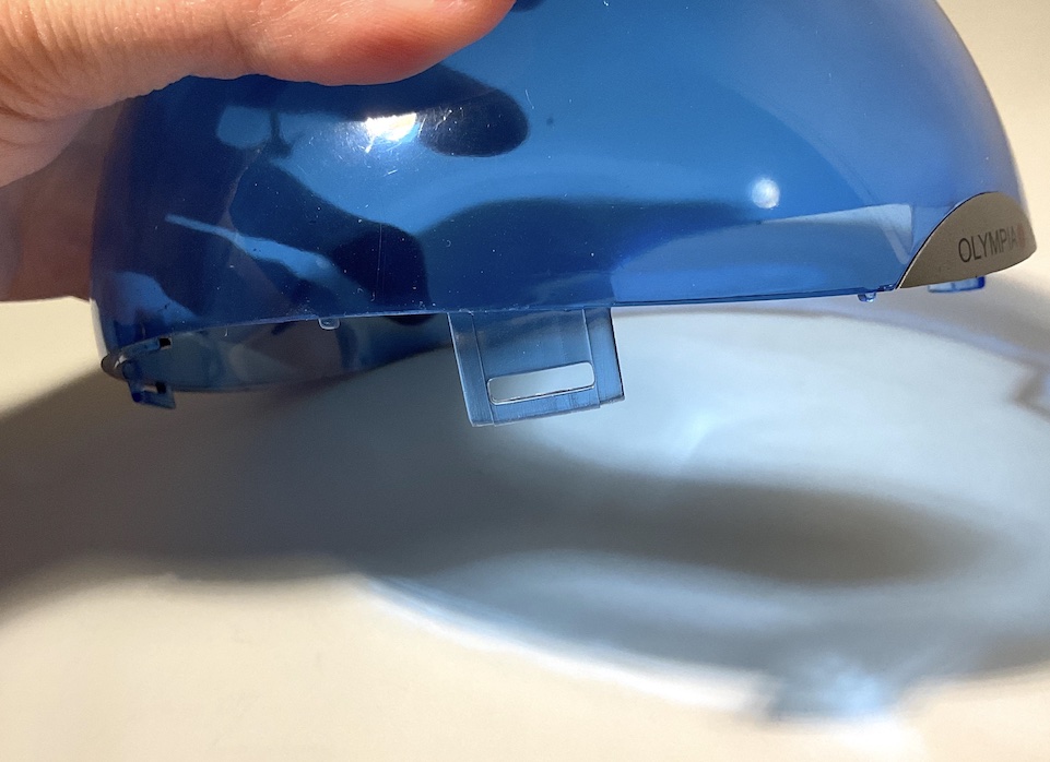 And on the top part, there are latches that extend into the body