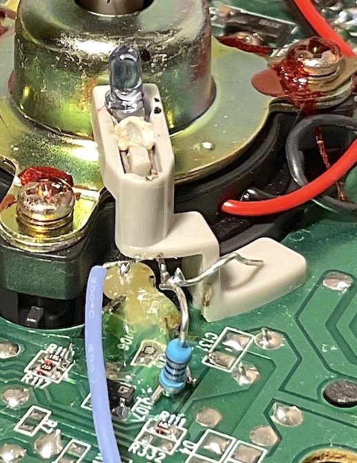 Alternate view of the LED's ground side