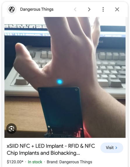 An implantable LED