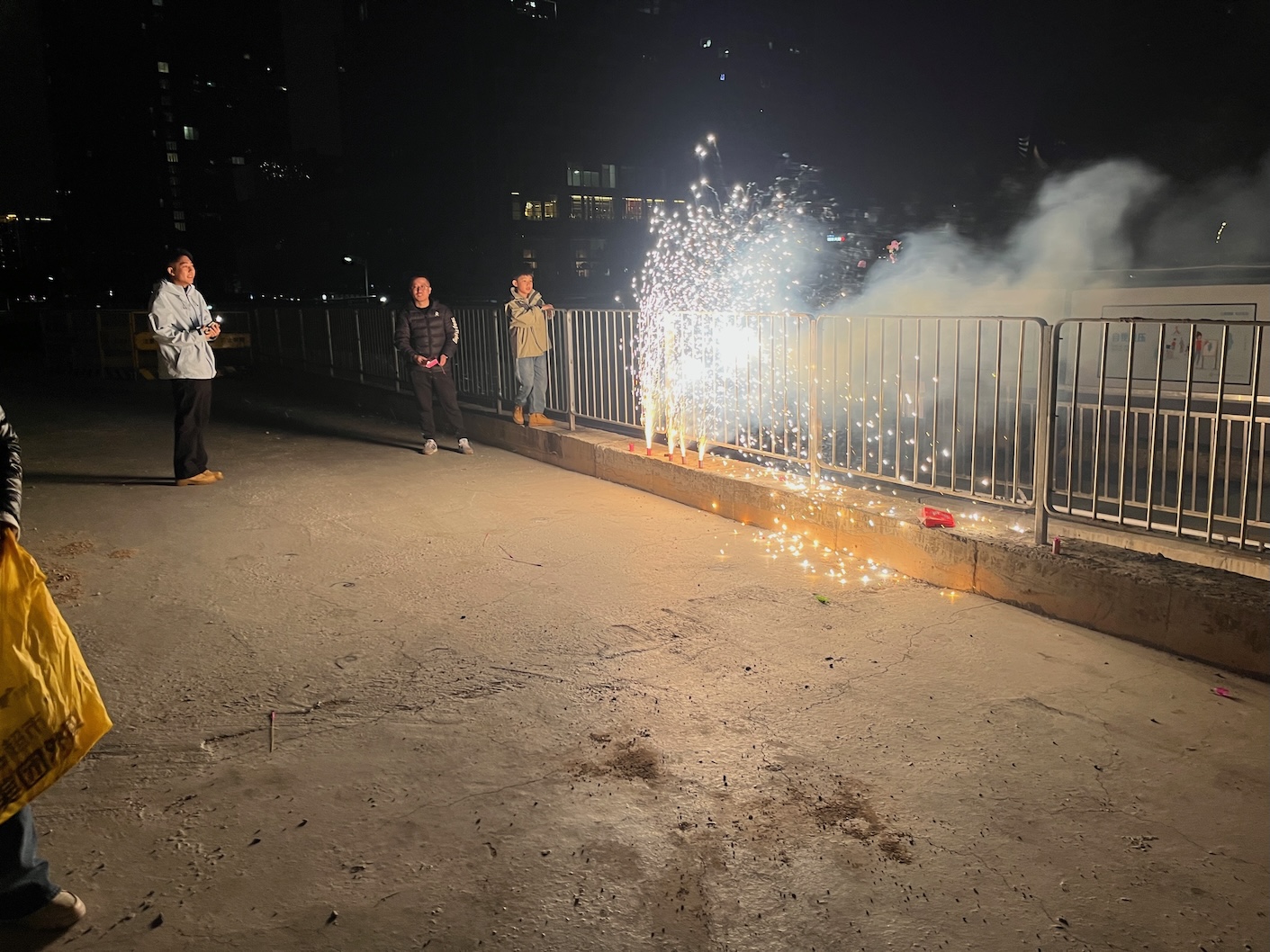 CNY fireworks rounded out the end of our trip